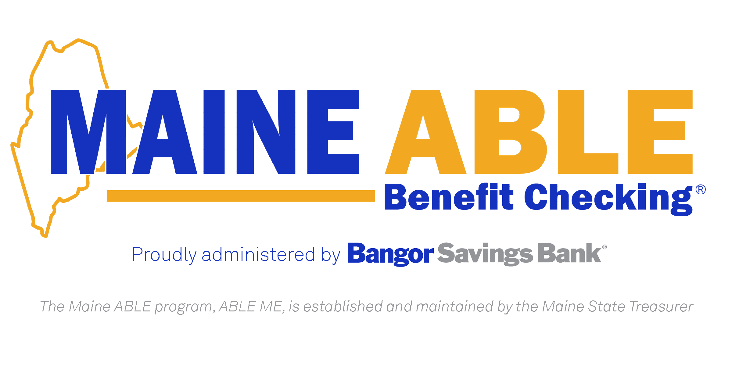 Maine ABLE Special Logo Maine ABLE Bangor Savings Bank logo