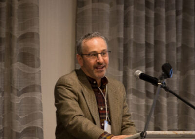 David Webbert on stage.